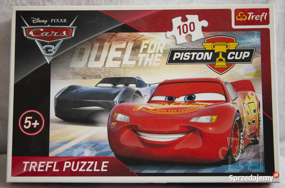Trefl Puzzle 100 Auta 3 Piston Cup 16313 Gdańsk sprzedam