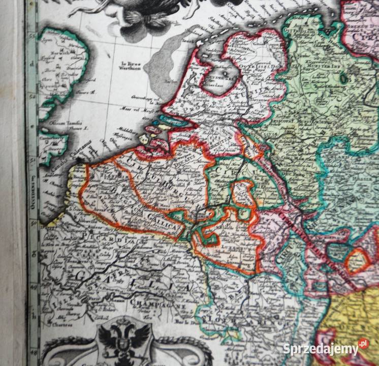 Mapa Imperium Romano Germanicum 1721 1750 Poznań