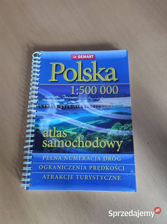 Polska turystyczny atlas mapa przewodnik Rok wydania 0