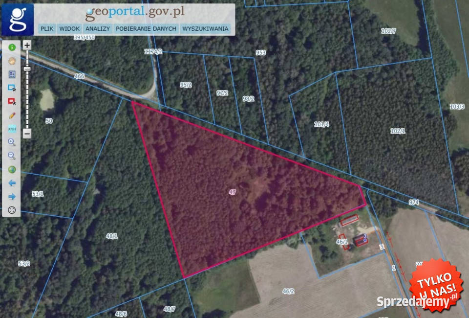 Grunt Stanisławów 21100m2 budowlana