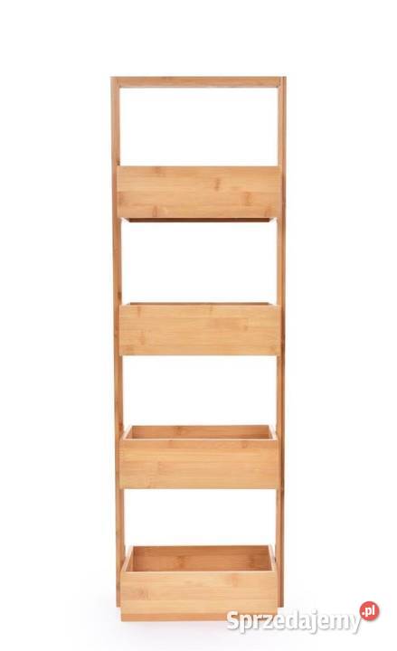 BAMBUSOWY REGAŁ z 4 głębokimi półkami GoEco wys Warszawa