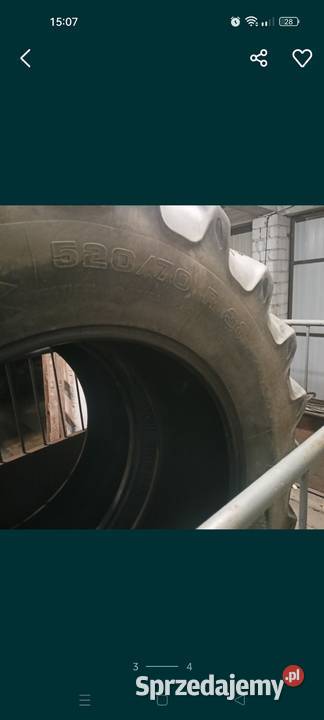 Opony rolnicze z demontażu chodziły na dx 450 Koło sprzedam
