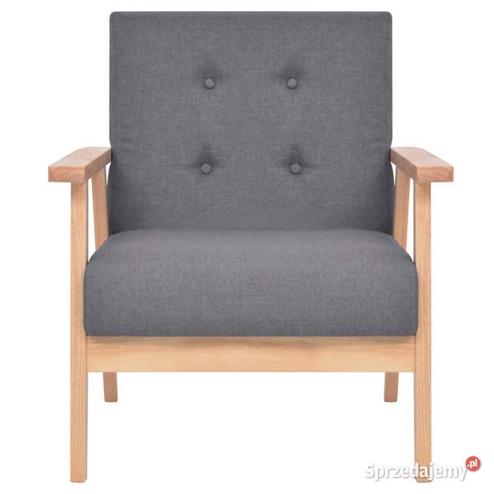 vidaXL Fotel ciemnoszary tkaninaSKU244651 Warszawa sprzedam