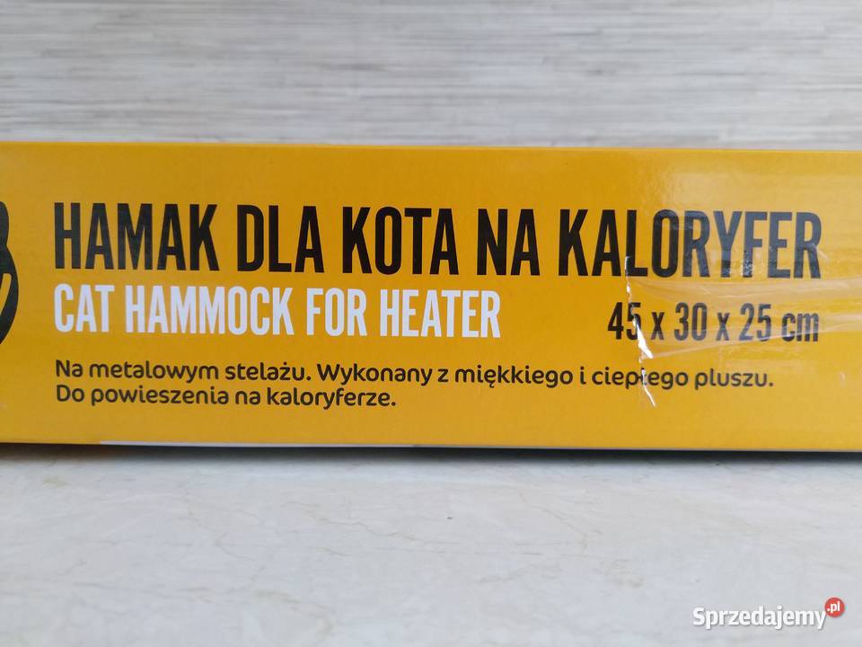 NAJTANIEJ Hamak Kota Na Kaloryfer Grzejnik Akcesoria dla zwierząt Zabrze