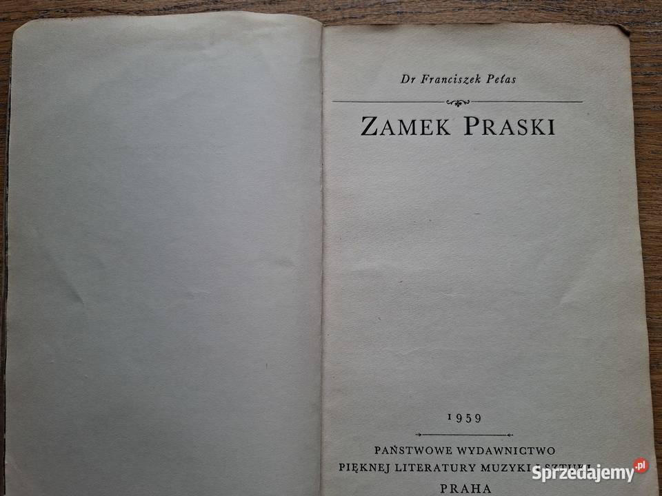 Zamek praski dr Franciszek Petas Kraków