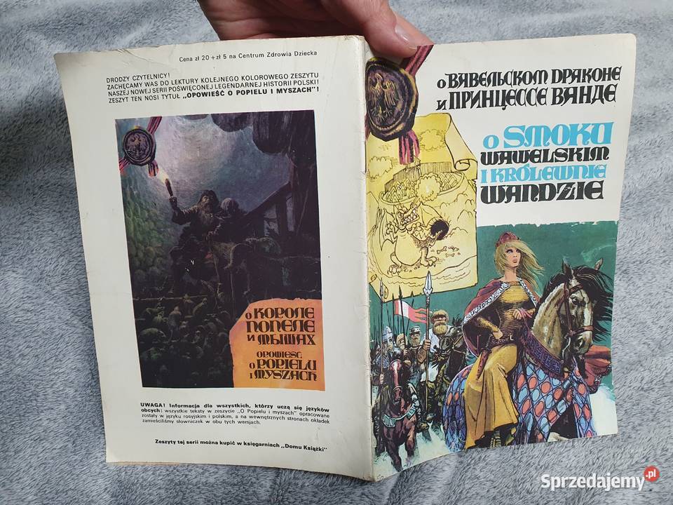 O smoku wawelskim i królewnie Wandzie wydanie 3 Komiksy pomorskie Gdynia sprzedam
