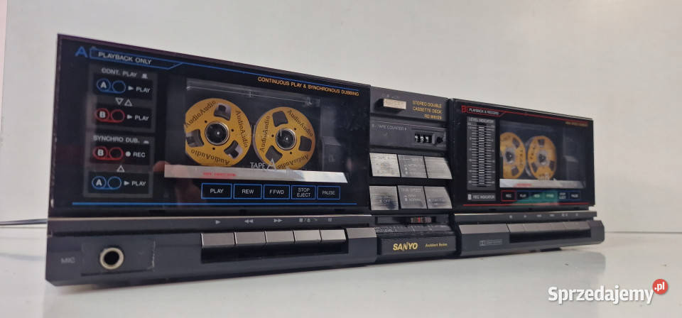 SANYO RD W 6125 RDW6125 magnetofon cassette deck