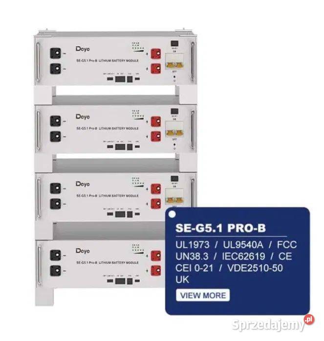 HIT Magazyn energii LiFePO4 LV Deye ProB 512 kWh Magazyny energii