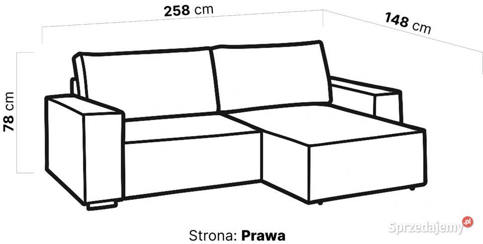 Narożnik ALWINOS z funkcją spania pojemnik na Poznań sprzedam