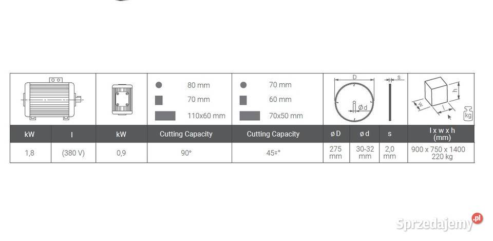HEKA piła jednogłowicowa do cięcia metalu stali kujawsko-pomorskie Obodowo