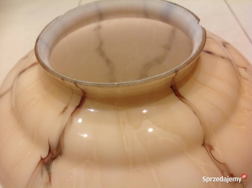 Stary Klosz Szklany Marmurkowy Art Deco sprzedam