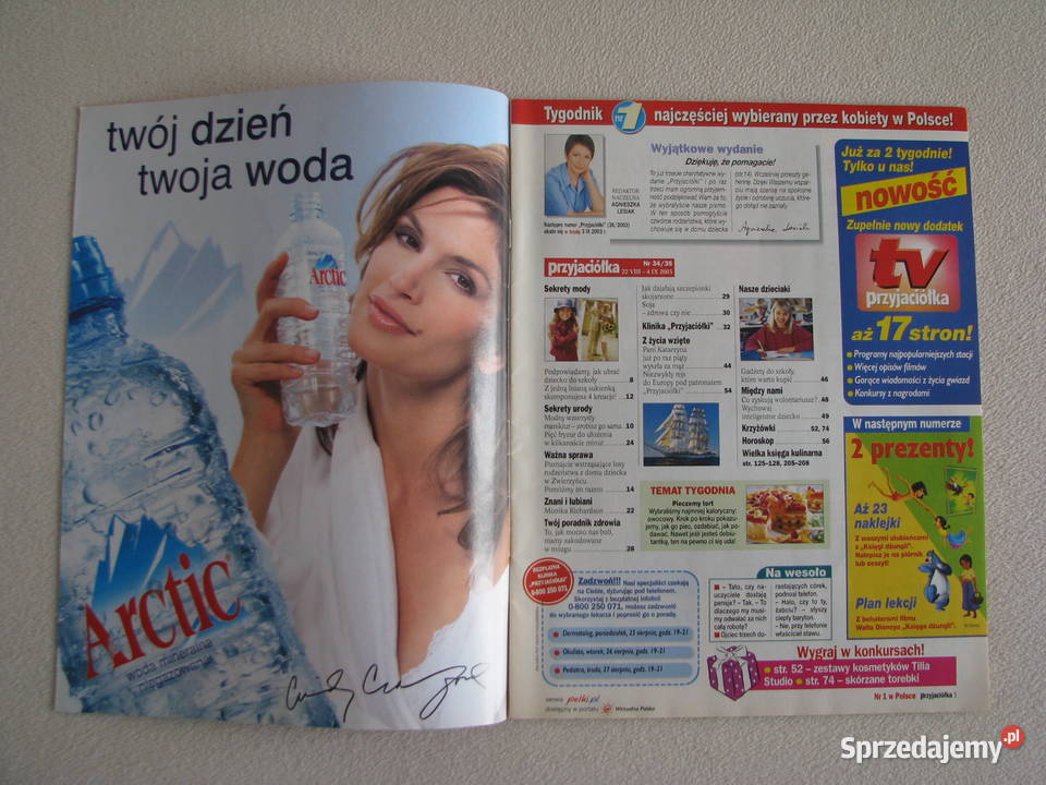 Przyjaciółka 3435 z 2003 r program TV małopolskie Brzegi