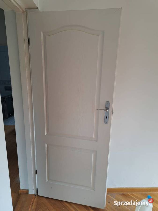 Drzwi wewnętrze z klamką białe Pruszków sprzedam