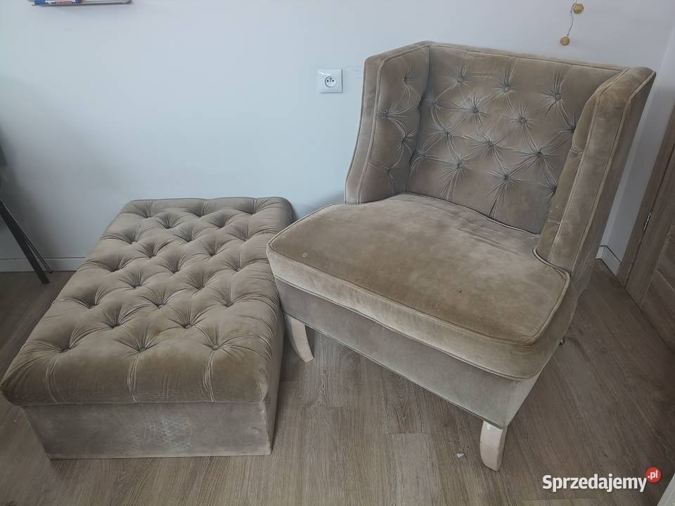 Zestaw FotelPufa Czerwonak sprzedam