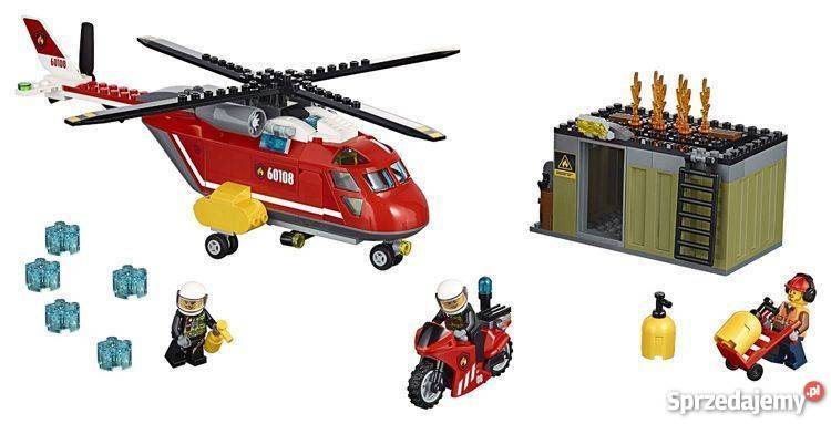 LEGO City Helikopter strażacki 60108 Lego Klocki Łódź