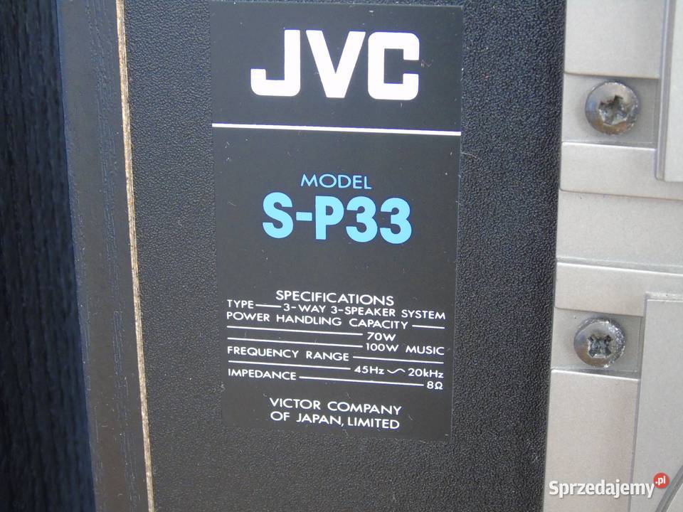 Świetne kolumny stereo JVC SP33 DOSTAWA