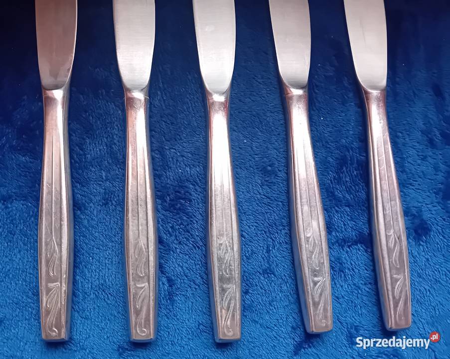 Zestaw 5 noży stołowych ze stali nierdzewnej Koźminek sprzedam