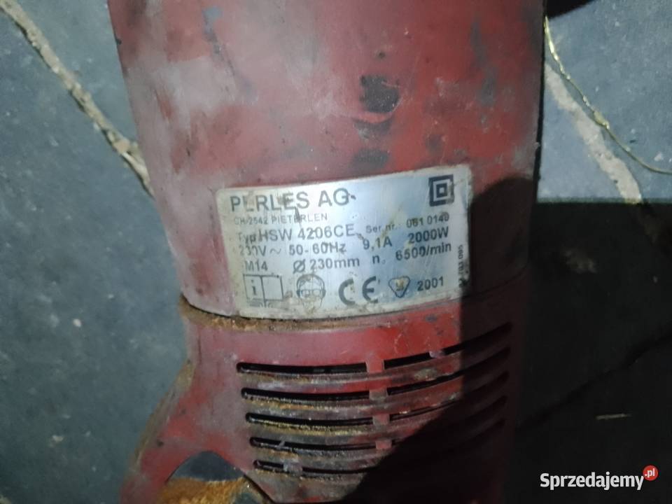Szlifierka kątowa Perles hsw 4206 ce 2000 Kleszczów