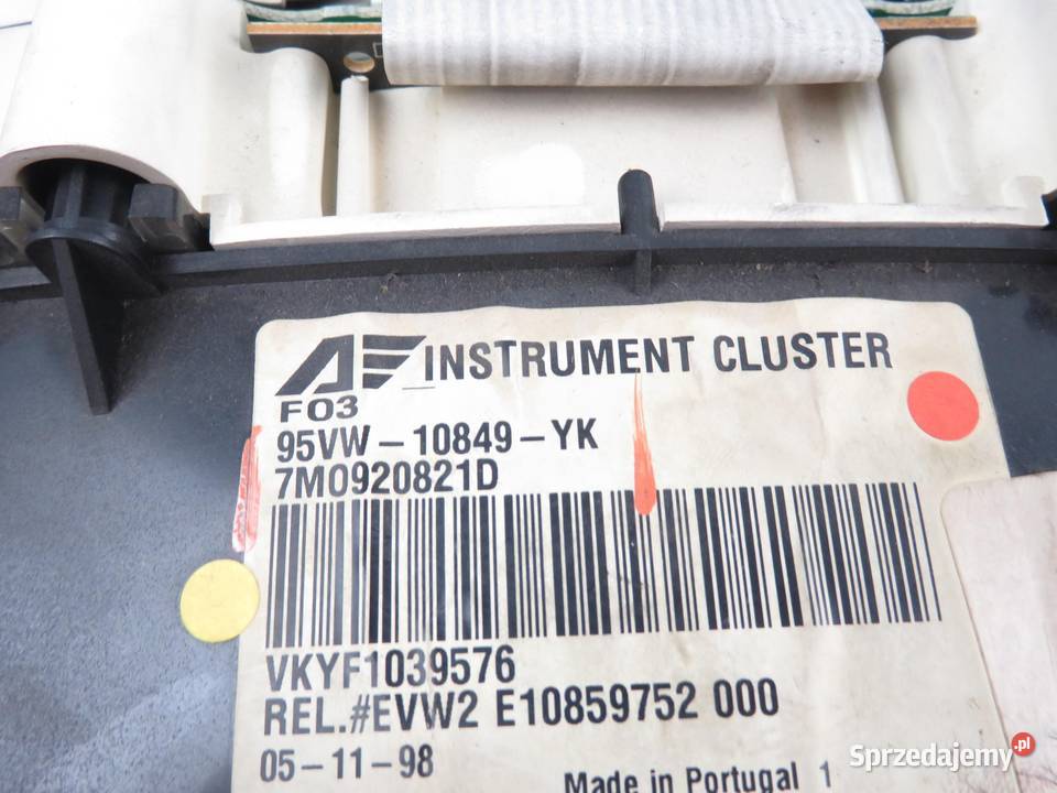 LICZNIK FORD GALAXY I 19 TDI 95VW10849YK