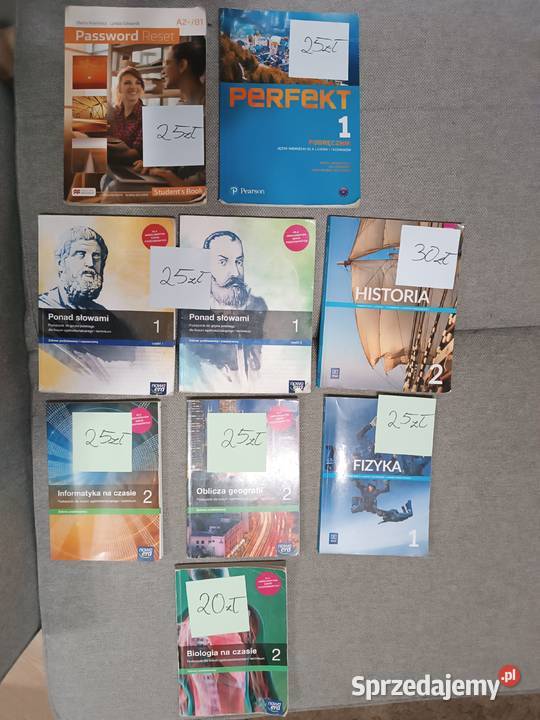 Sprzedam książki do II technikum liceum Dla Dziecka Ostrołęka