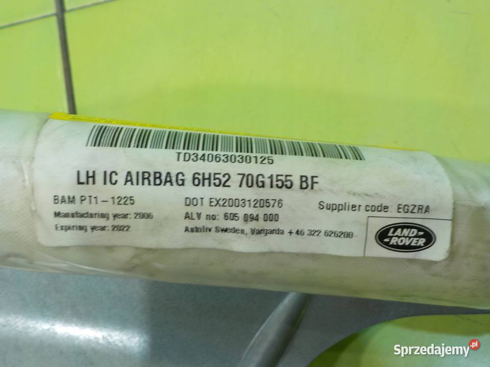 FREELANDER II 22 TD4 07r 5D kurtyna powietrzna Suków