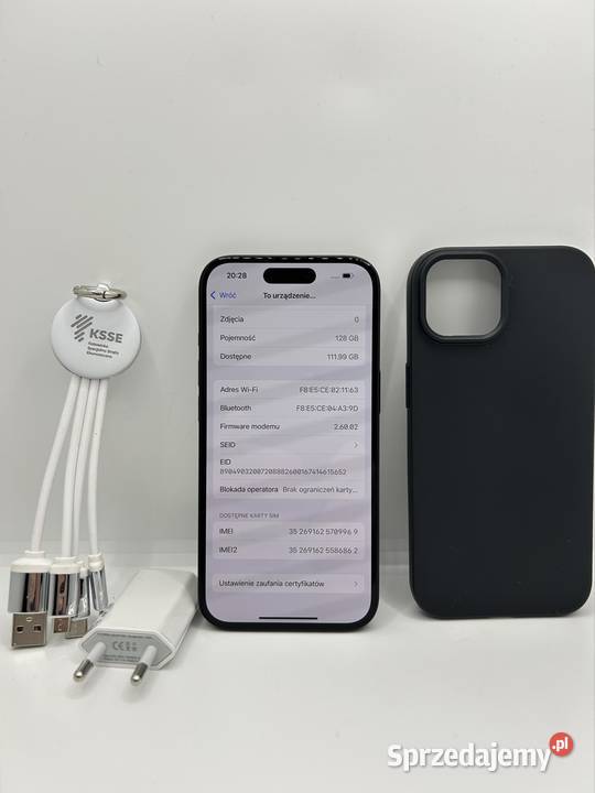 iPhone 15 128Gb stan idealny Pilchowice