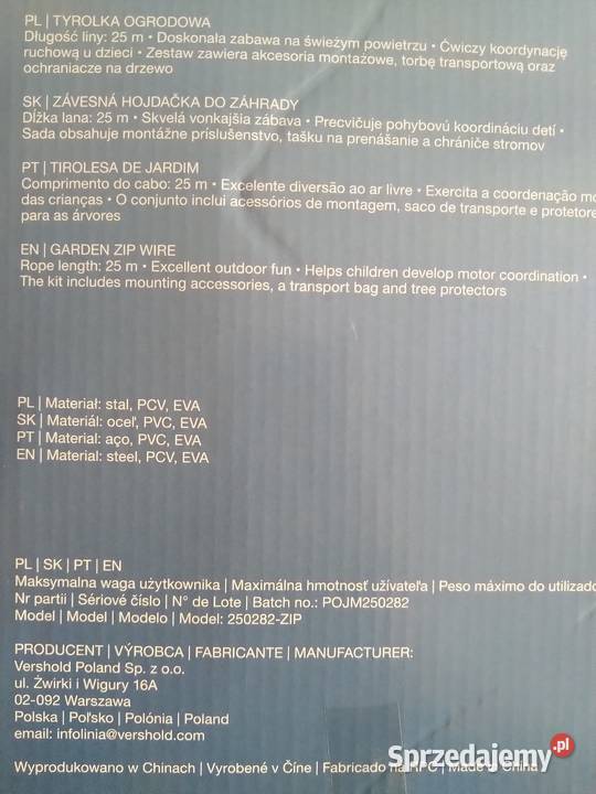 NAJTANIEJ Tyrolka Ogrodowa Lina 25m Do 50 Zabrze