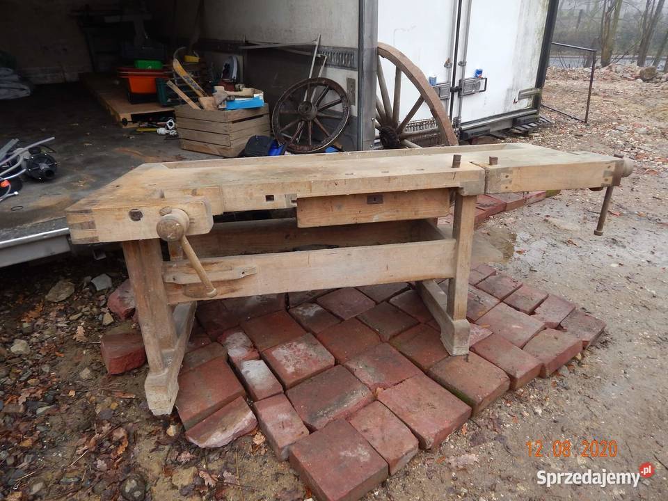 Warsztat stolarski drewniany stary zabytkowy Antyki sprzedam