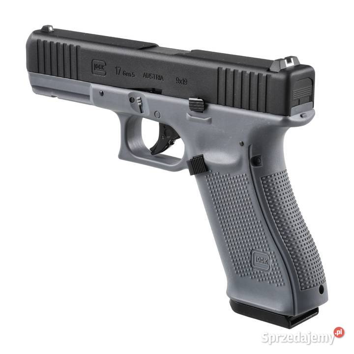 Pistolet wiatrówka Glock 17 gen5 45 mm BB szary Sport i Wypoczynek