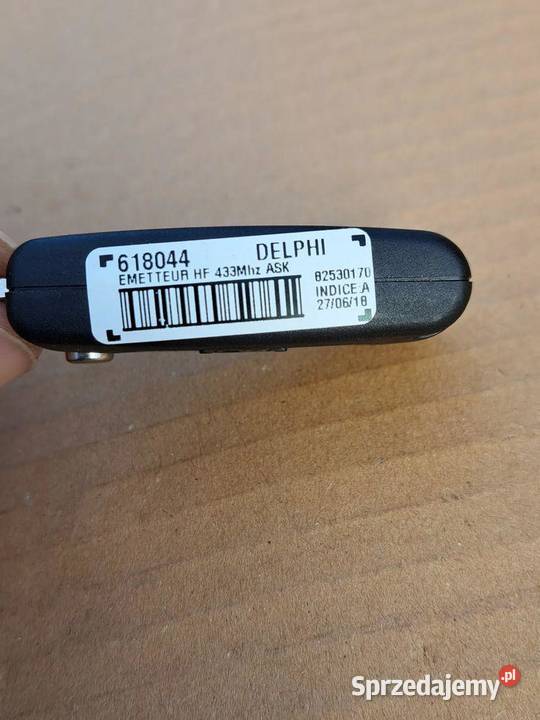 Kluczyk Peugeot 1007 618044 Emetteur HF 433Mhz osobowe sprzedam