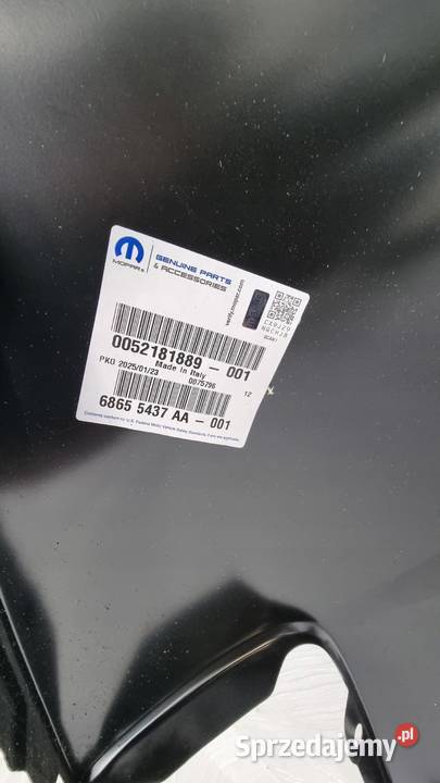 BŁOTNIK LEWY TYŁ POSZYCIE TYLNE FIAT 500E osobowe