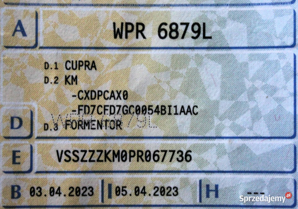 Cupra Formentor Automat SalonPL LED FV23 Pakiet Cupra mazowieckie Sokołów