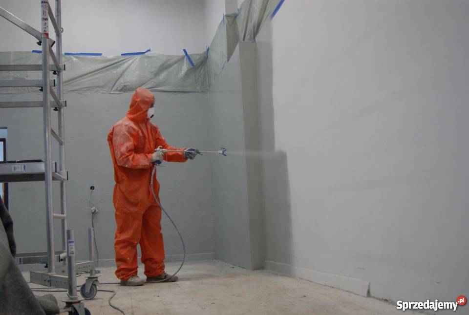 Malowanie natryskowe elewacje domy gladzie Jaworzno