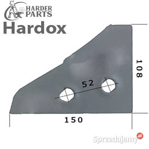 Płoza przednia HARDOX 761110P części do pługa