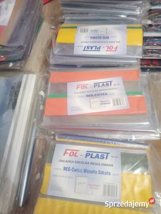 OKŁADKI NA PODRĘCZNIKI SZKOLNE 100 RÓŻNE WYMIARY Artykuły szkolne Wołczyn