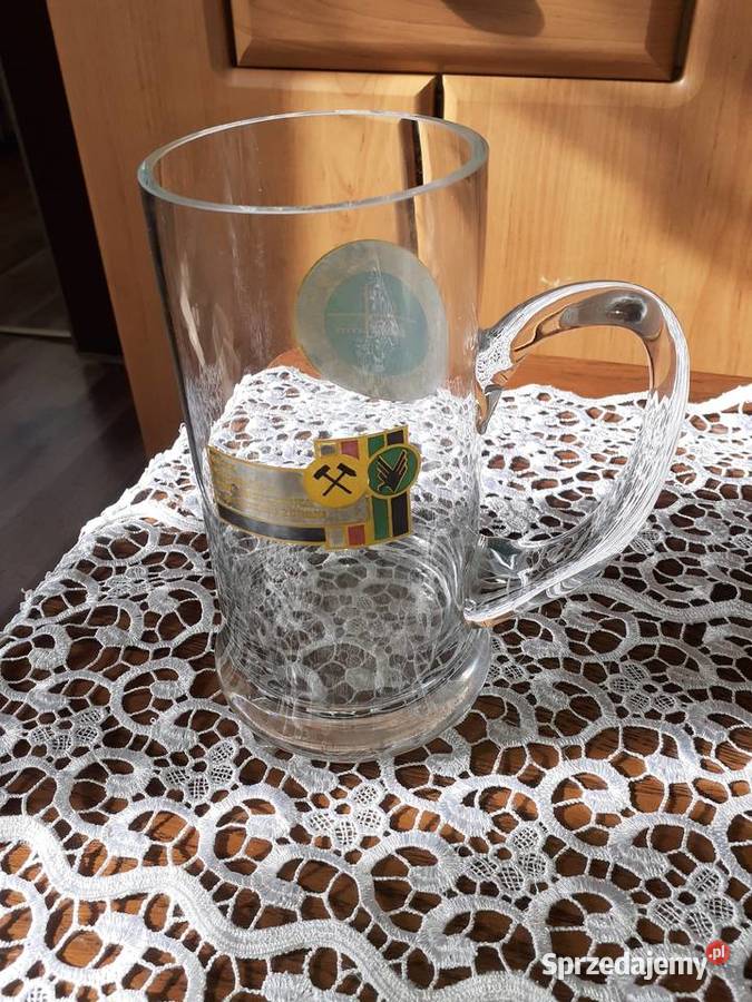 Duży 1 L kufel do piwa Jastrzębie Zdrój Birofilistyka śląskie Sosnowiec