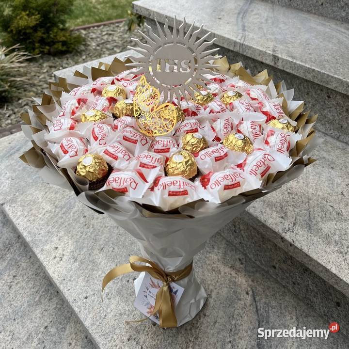 Bukiet ze slodyczy Raffaello i Ferrero Prezent Warszawa sprzedam