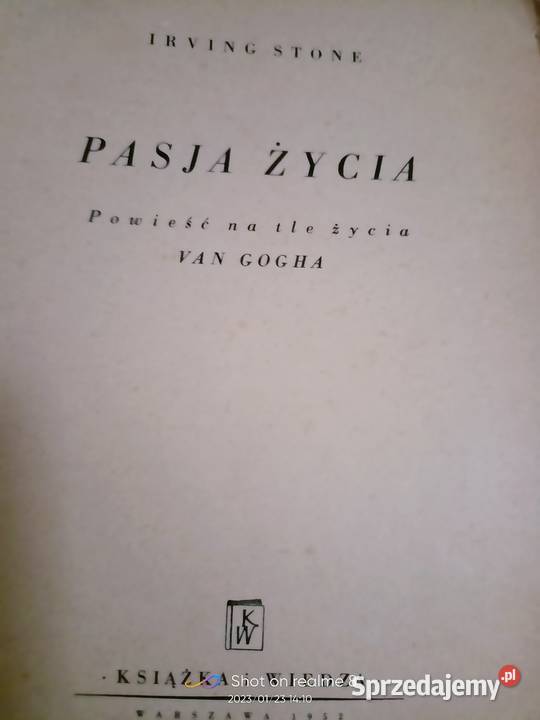 Pasja życia biografia malarza Van Gogh