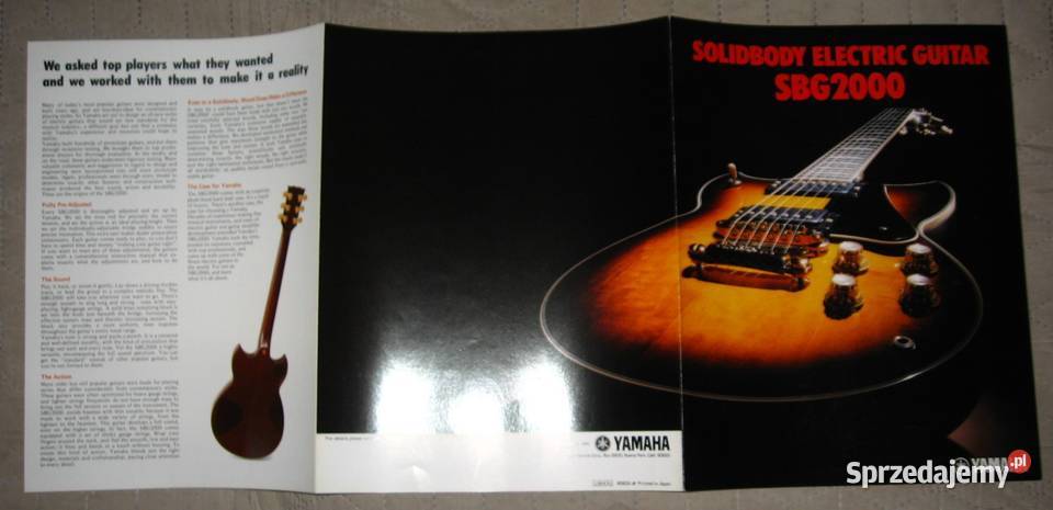 Yamaha Solidbody Electric Guitar SBG2000 Kępice