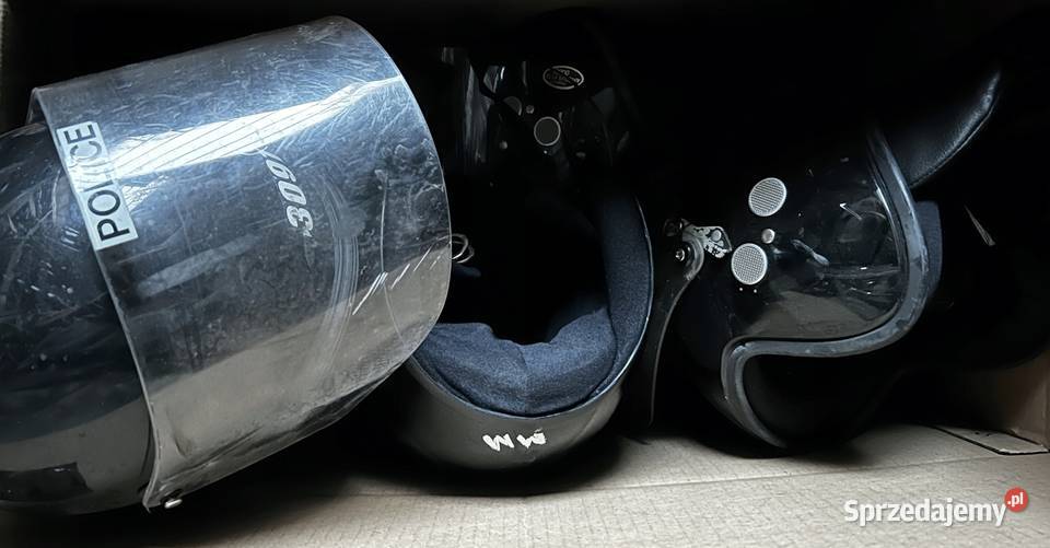 Oryg hełm BRYTYJSKI RIOT CONTROL z osłoną K50 Warszawa sprzedam