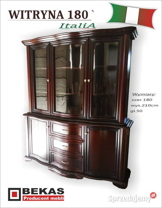 ITALIA Śliczna Komoda 160 Gięte Fronty Lustro kujawsko-pomorskie Włocławek