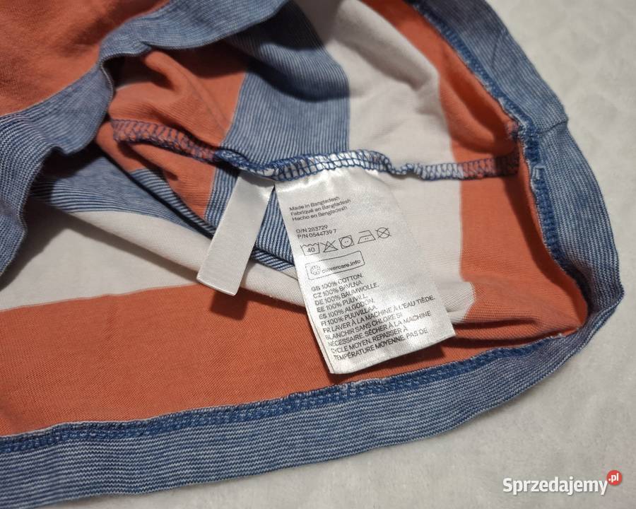 Koszulka krótki rękaw chłopięca paski HM 110116 Czeladź