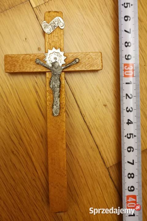 66 KRUCYFIKS DREWNIANY STARY Łódź