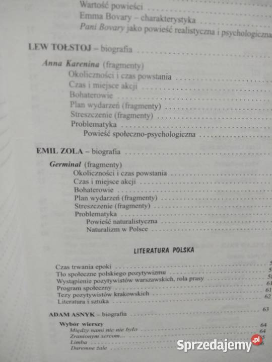 Pozytywizm polski matura mazowieckie Warszawa