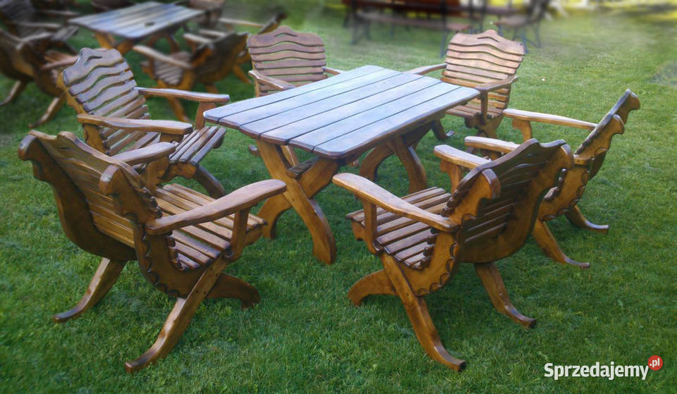 Meble ogrodowe wygodnie wyprofilowane wzór Kraków