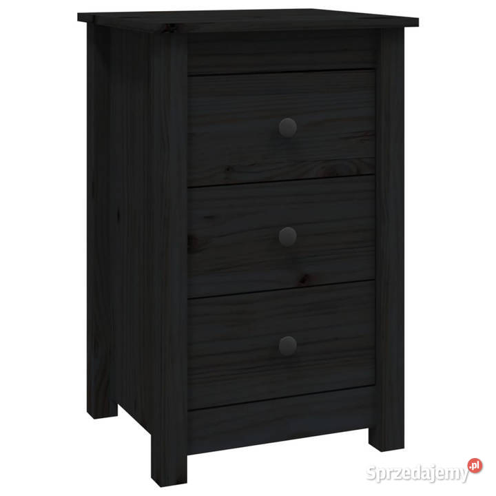 Szafki nocne 2 czarny 40x35x615 lite drewno Nocne Warszawa sprzedam