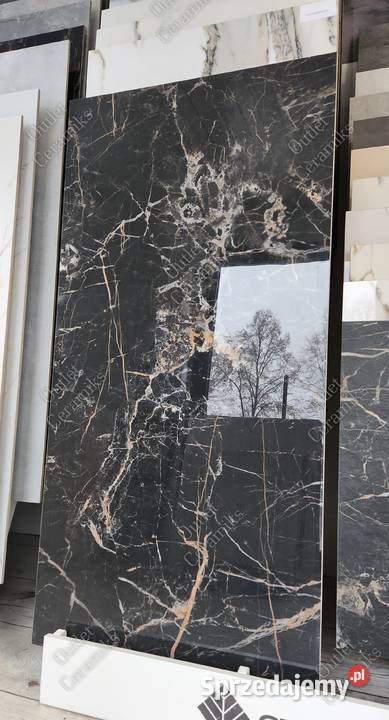 Płytki ścienne czarny marmur połysk 120x60 wewnętrzne Radom