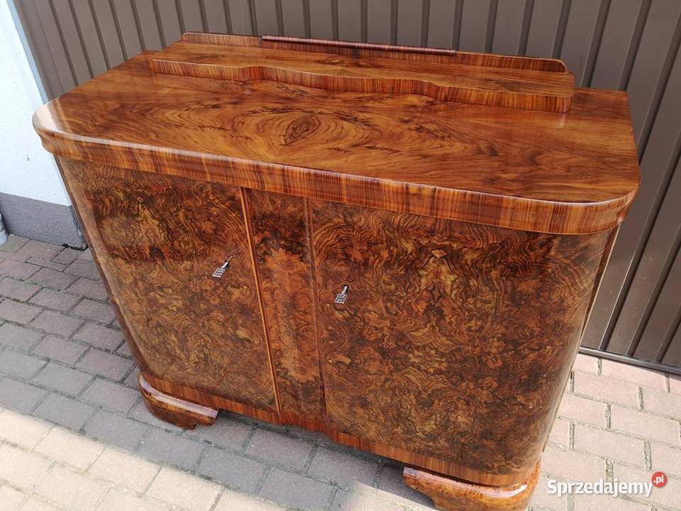 Komoda Pomocnik ARTDECO Orzech Stara Antyk Swarzędz