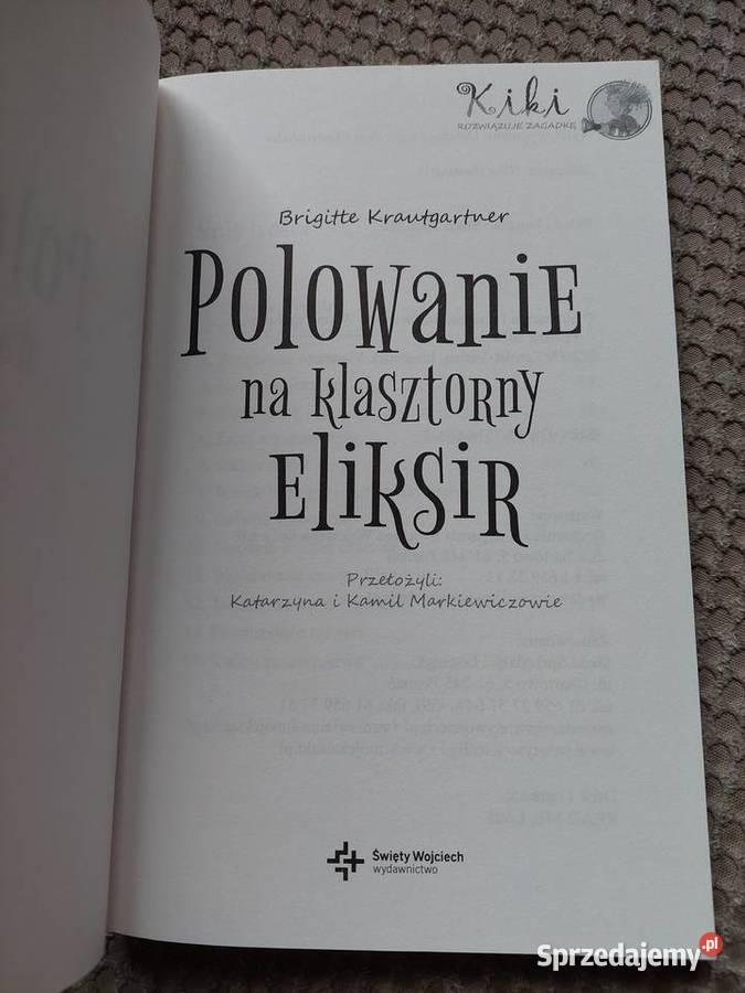 nowa Polowanie na klasztorny eliksir Brigitte Książki dla dzieci Kraków