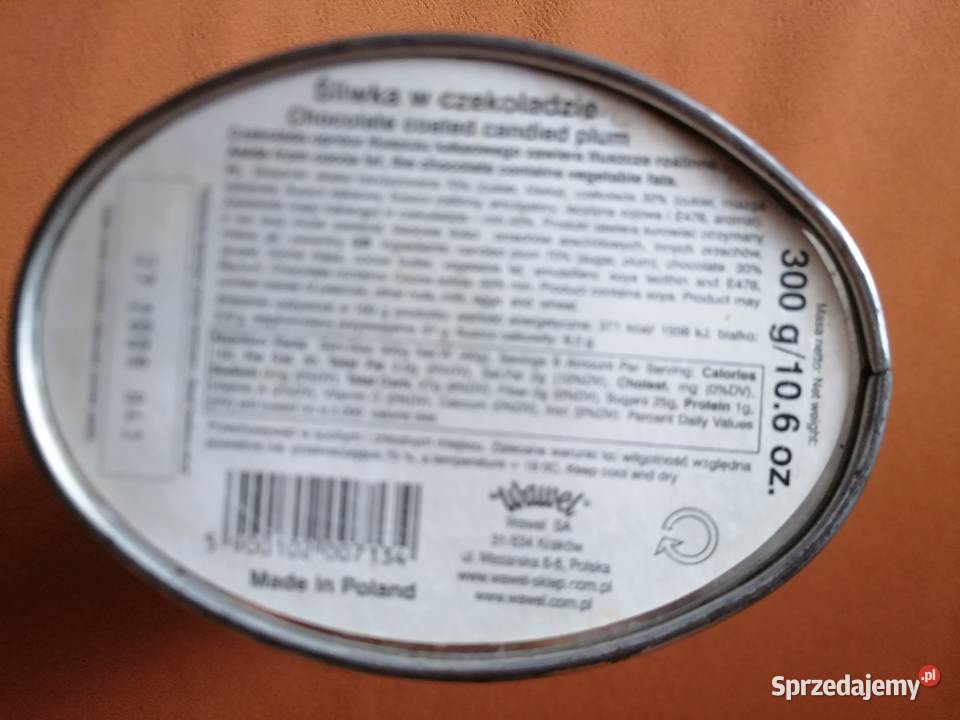 Puszka metalowa owalnaPudełko do przechowywania Łódź